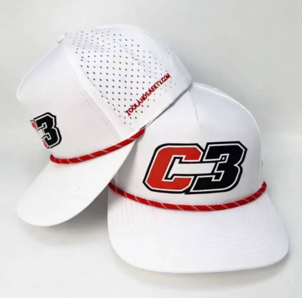 C3 White Performance Rope Hat