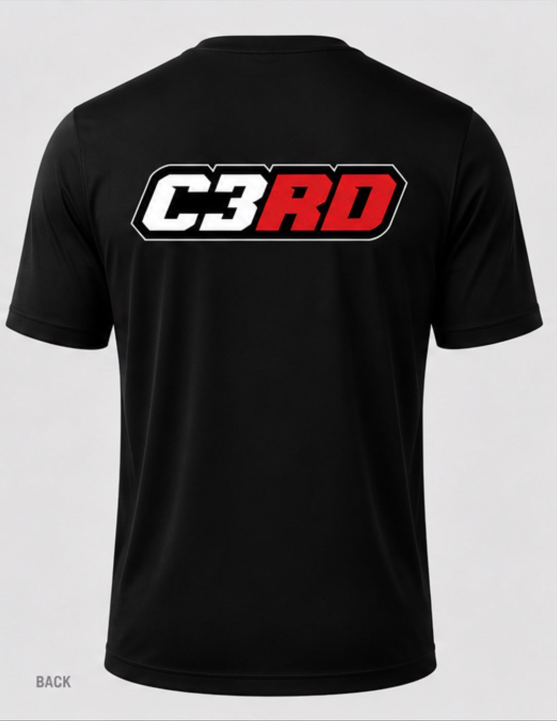 C3RD Black DryFit Performance Tee